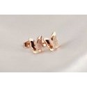 Troli Small Butterfly Earrings Metal Butterflies KES-048-ROSEGOLD Troli Small Butterfly Earrings Metal Butterflies KES-048-ROSEGOLD