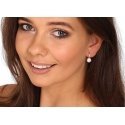 Jwl Luxury Pearls Yellow gold plated earrings with pearls and zircons JL0769 Jwl Luxury Pearls Yellow gold plated earrings with pearls and zircons JL0769
