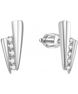 Beneto Silver shiny earrings AGUP1435S