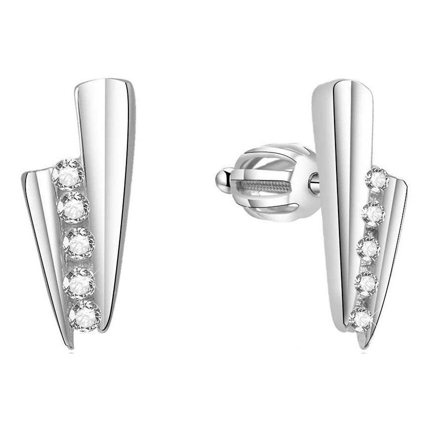 Beneto Silver shiny earrings AGUP1435S