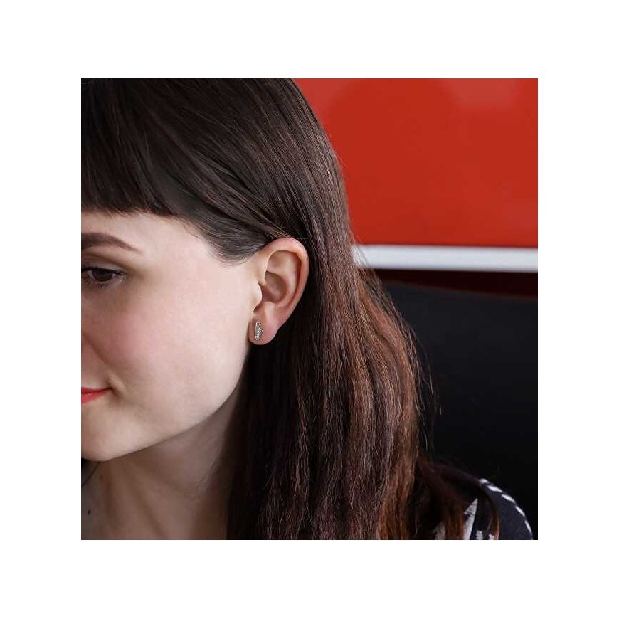 Beneto Silver shiny earrings AGUP1435S – 2