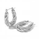 Troli Luxury steel hoop earrings VAAJDE202010S Troli Luxury steel hoop earrings VAAJDE202010S
