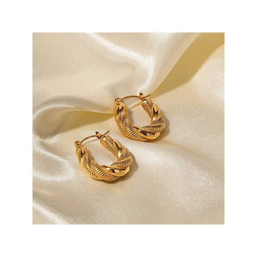Troli Luxury steel hoop earrings VAAJDE202010S – 5