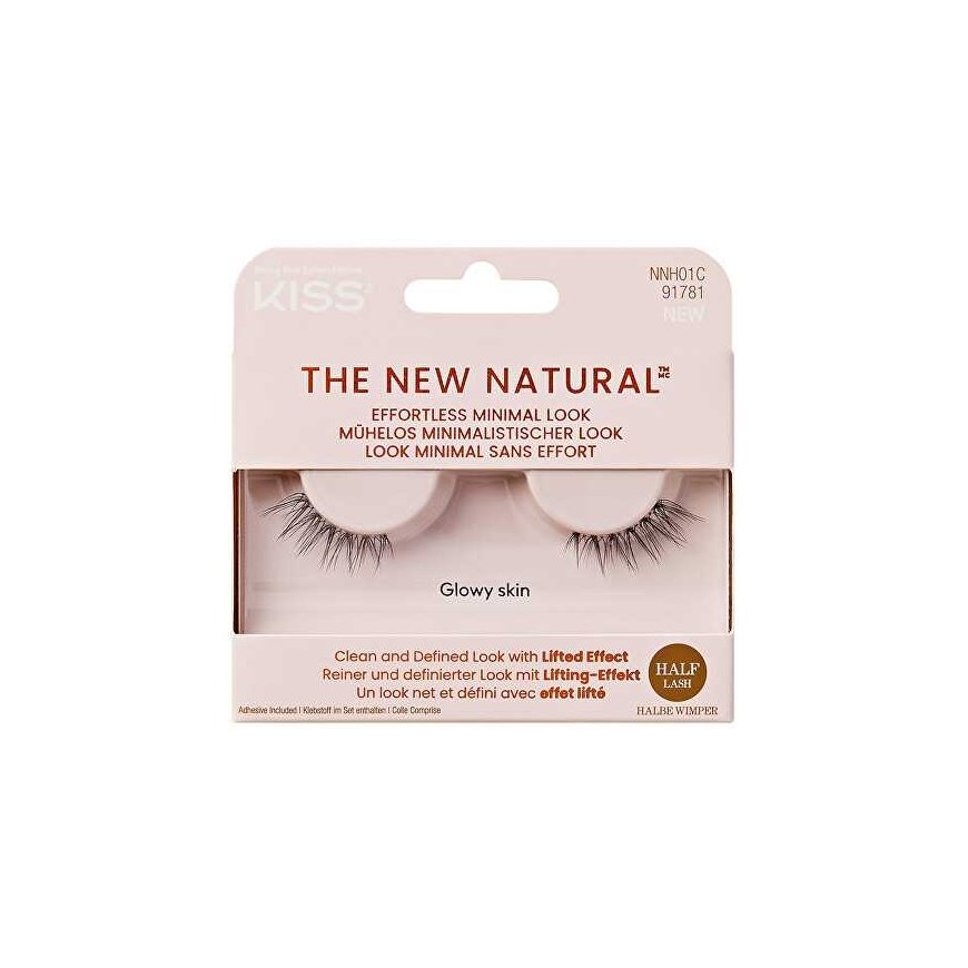 Kiss Artificial eyelashes The New Natural Half Lash dirbtinės blakstienos