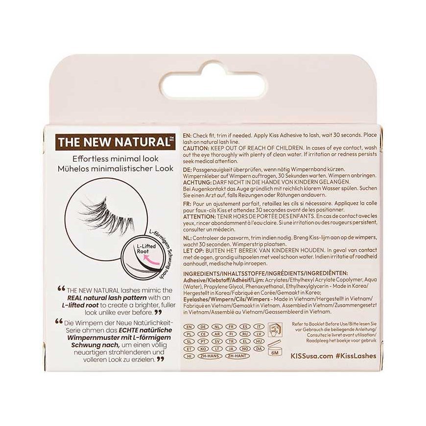 Kiss Artificial eyelashes The New Natural Half Lash dirbtinės blakstienos – 4