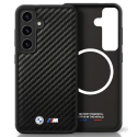 Case BMW Leather Carbon MagSafe Samsung Galaxy S25 black Case BMW Leather Carbon MagSafe Samsung Galaxy S25 black