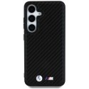 Dėklas BMW Leather Carbon MagSafe Samsung Galaxy S25 juodos spalvos Dėklas BMW Leather Carbon MagSafe Samsung Galaxy S25 juodos spalvos