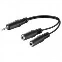 Goobay 50465 audiokaabel 0,2 m 3.5mm 2 x 3.5mm Must Goobay 50465 audiokaabel 0,2 m 3.5mm 2 x 3.5mm Must