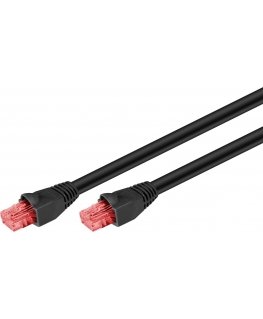 Goobay 55432 networking cable Black 10 m Cat6 U/UTP (UTP)