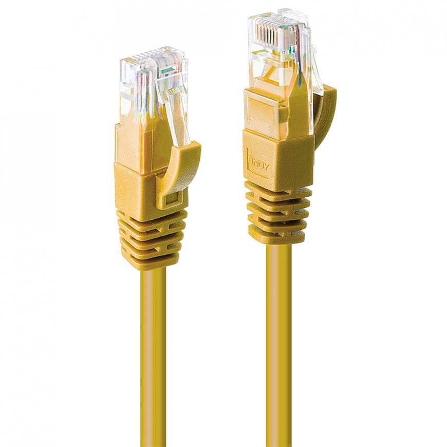 Lindy 48063 сетевой кабель Желтый 2 m Cat6 U/UTP (UTP)