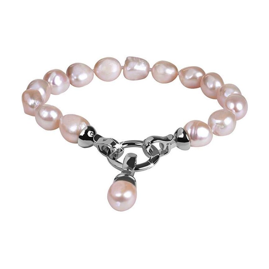 Jwl Luxury Pearls Tikra rožinė perlų apyrankė JL0556