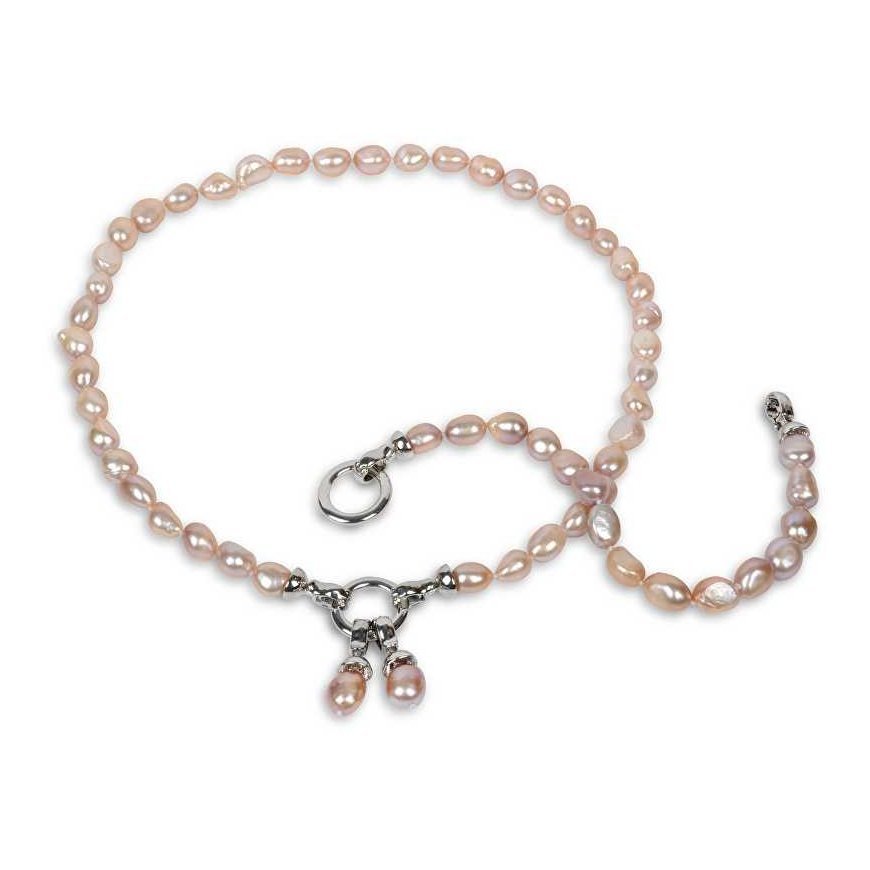 Jwl Luxury Pearls Tikra rožinė perlų apyrankė JL0556 – 2