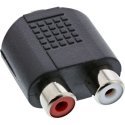 InLine 99346 гендерный адаптер 3.5mm jack female 2xCinch Черный InLine 99346 гендерный адаптер 3.5mm jack female 2xCinch Черный