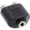 InLine 99346 kaabli soomuutja 3.5mm jack female 2xCinch Must InLine 99346 kaabli soomuutja 3.5mm jack female 2xCinch Must