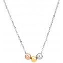 Troli Stilingas plieno karoliai su trispalviais karoliukais VESN0667S Troli Stilingas plieno karoliai su trispalviais karoliukais VESN0667S