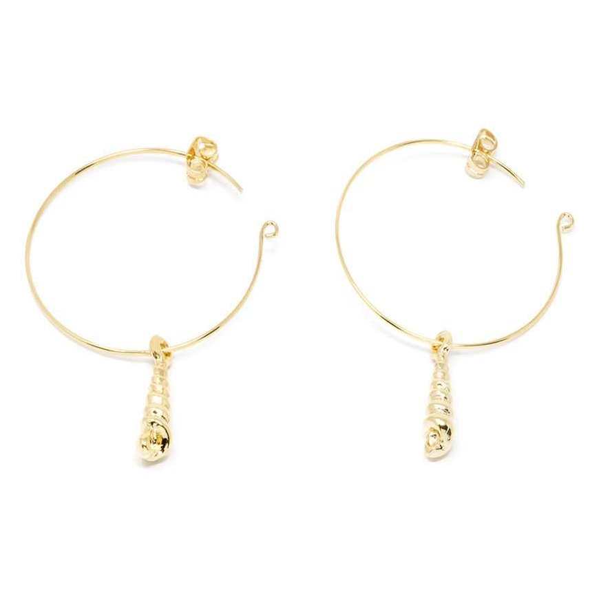 Shabama AGULLA earrings auksinis glitter 1 u