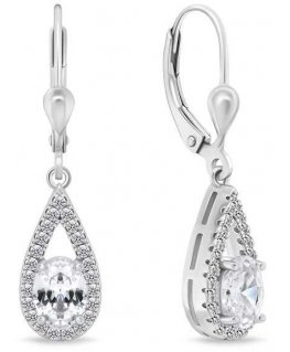 Brilio Silver Brilio Silver Impressive silver earrings with clear zircons EA310W