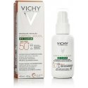 Vichy "Capital Soleil Uv Clear Fluide Anti Imperfections Spf50+" riebios odos apsauginis kremas nuo saulės su salicilo rūgštimi Vichy "Capital Soleil Uv Clear Fluide Anti Imperfections Spf50+" riebios odos apsauginis kremas nuo saulės su salicilo rūgštimi