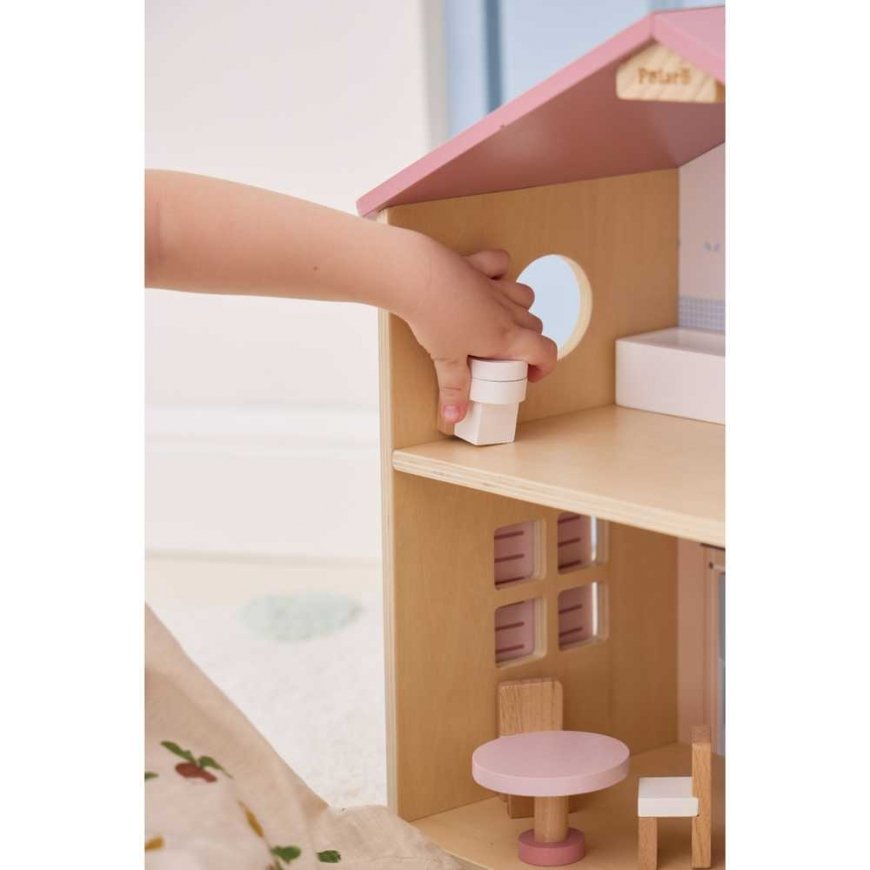 Viga Toys Puinen nukkekoti huonekaluilla Viga PolarB – 5