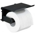 Paperiteline hyllyllä Classic Plus, väri musta, WENKO