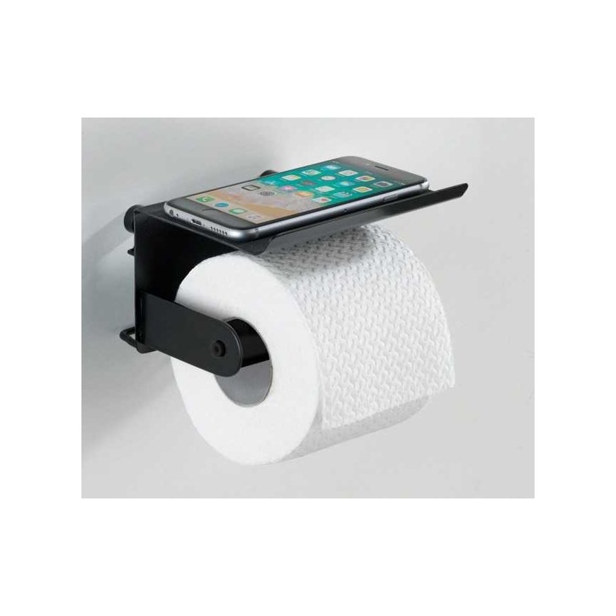 Paperiteline hyllyllä Classic Plus, väri musta, WENKO – 4