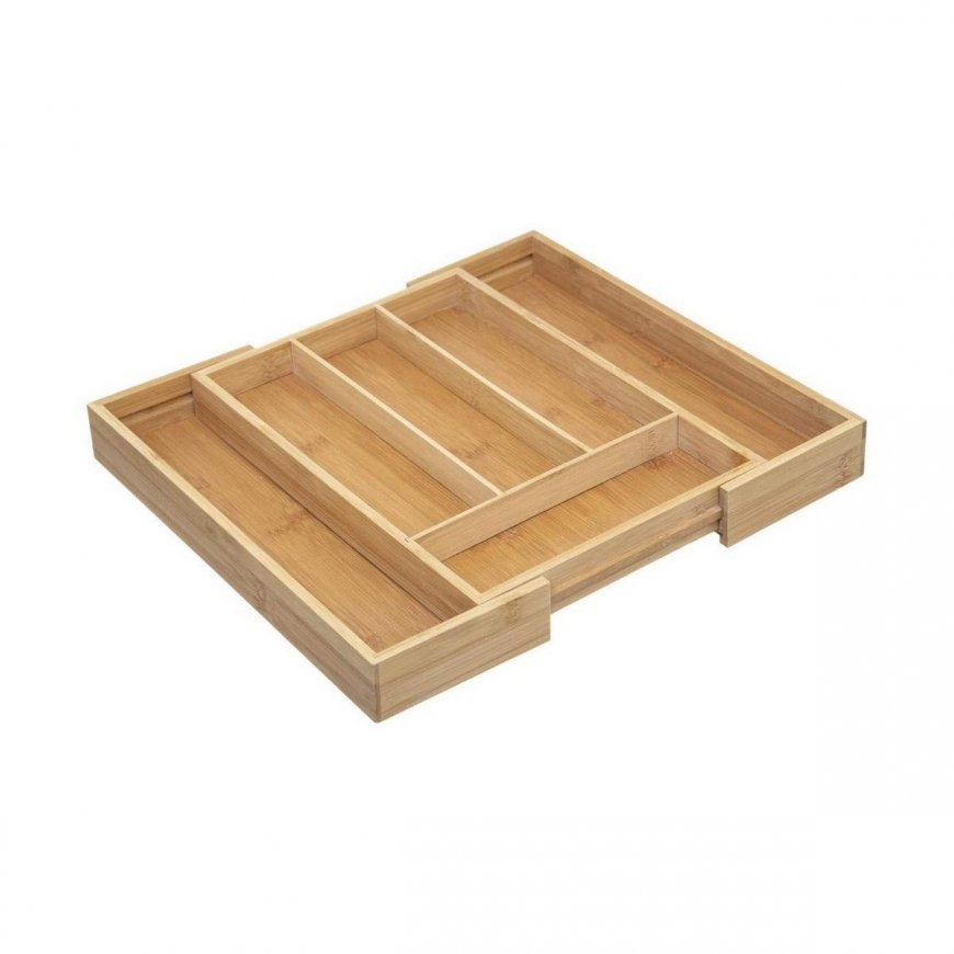 55 Simply Smart Bamboo ruokailuvälinelaatikko, bambu, 25-39 cm, liukuva – 3