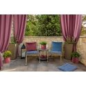 Eurofirany VELVET / 58 Minkšto aksomo pagalvės užvalkalas su įspaustu ginkmedžio lapų raštu, 45X45 cm, spalva: bordinė Eurofirany VELVET / 58 Minkšto aksomo pagalvės užvalkalas su įspaustu ginkmedžio lapų raštu, 45X45 cm, spalva: bordinė