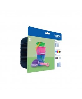 Brother LC-221 tintes kārtridžs 4 pcs Oriģināls Standarta produktivitāte Melns, Tirkīzzils, Fuksīns,