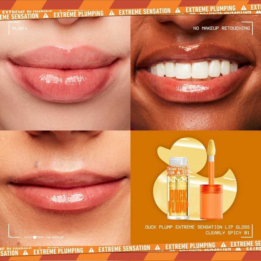 Huulikiilto NYX Duck Plump Kiharille hiuksille mausteinen 6,8 ml – 3