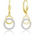 Beneto Stylish gold-plated earrings with zircons AGUC2707-RHG Beneto Stylish gold-plated earrings with zircons AGUC2707-RHG