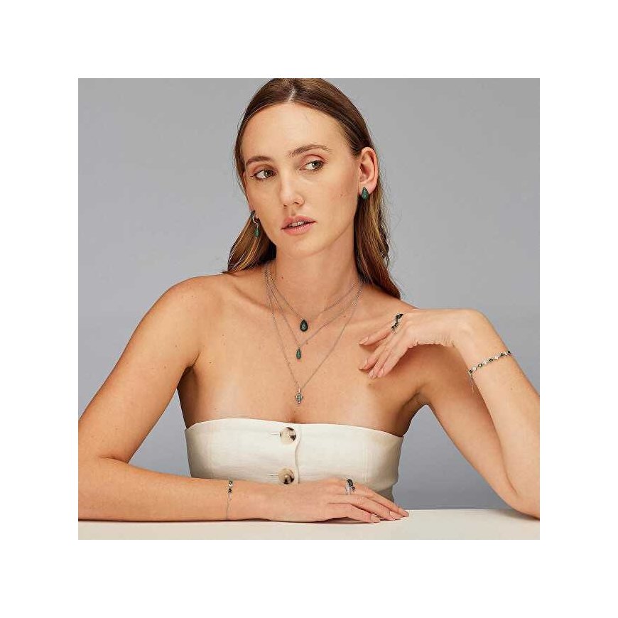 Brosway Lovely Life Green Fancy Silver Necklace FLG109 – 4