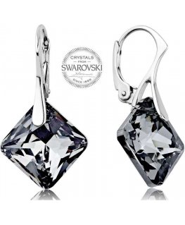 Levien Sparkling korvakorut tummilla kristalleilla Princess