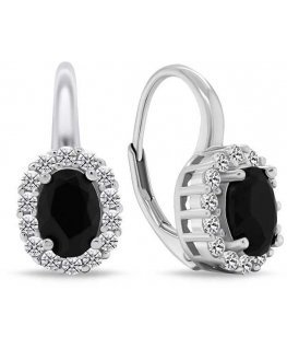 Brilio Silver Luxurious silver earrings with zircons EA745WBC