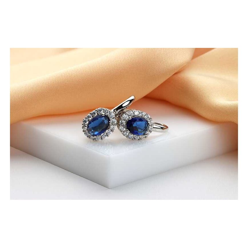 Brilio Silver Luxurious silver earrings with zircons EA745WBC – 4
