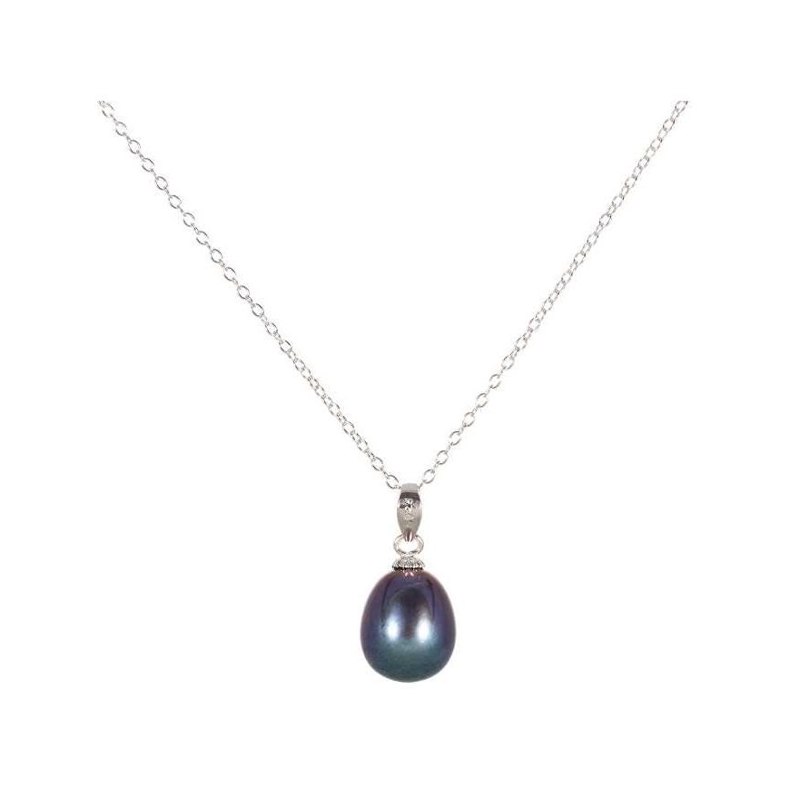 Jwl Luxury Pearls Sidabrinis perlų karoliai JL0438 (grandinė, pakabukas)
