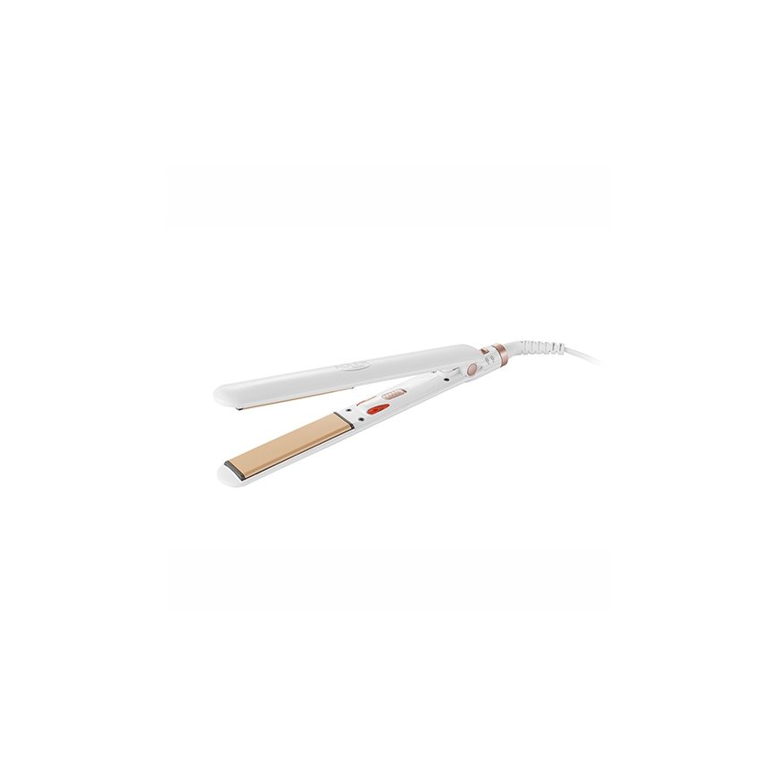 Adler AD 2317 hair styling tool Straightening iron Steam White 35 W