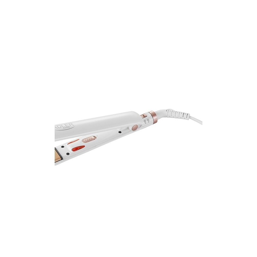 Adler AD 2317 hair styling tool Straightening iron Steam White 35 W – 3