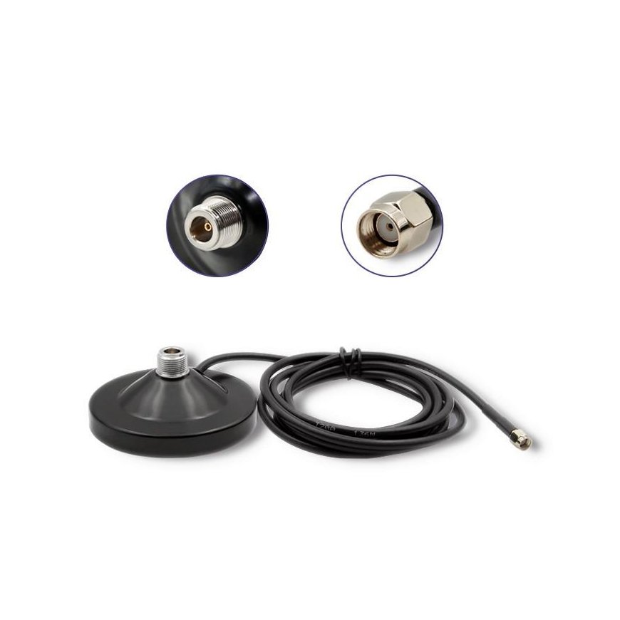 QOLTEC 57031 Magnetic base with cable 2m N Female SMA Female – 3