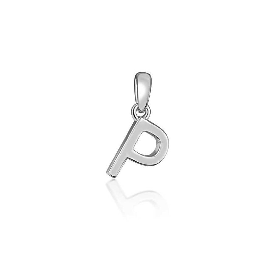 JVD Minimalist silver letter "P" pendant SVLP0948XH2000P