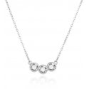Agate Shiny Silver Necklace with Zircons AGS1543/47 Agate Shiny Silver Necklace with Zircons AGS1543/47