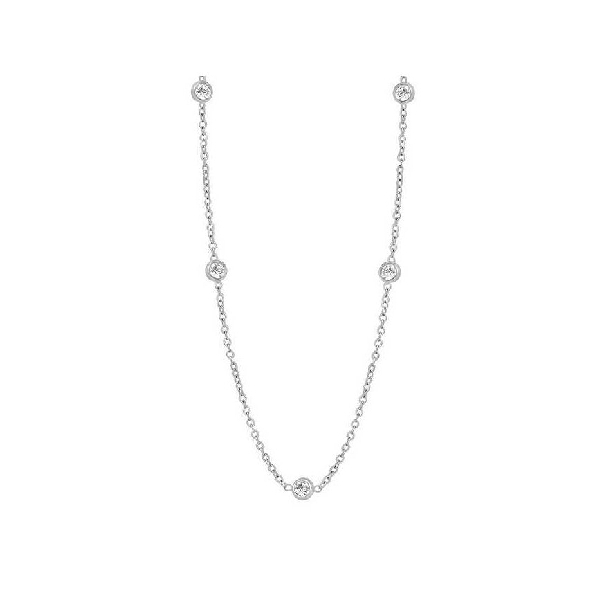 Troli Elegant teräskaulakoru zirkoneilla VAAXP1692S