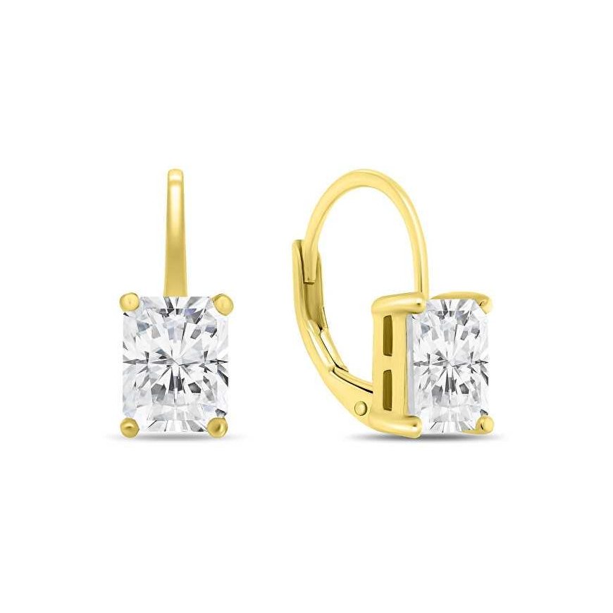 Brilio Silver Brilio Silver Beautiful gold plated earrings with zircons EA937Y