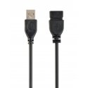 Gembird CCP-USB2-AMAF USB kabelis USB 2.0 150 m USB A Juoda Gembird CCP-USB2-AMAF USB kabelis USB 2.0 150 m USB A Juoda