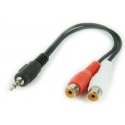 Gembird CCA-406 audiokaabel 0,2 m 3.5mm 2 x RCA Must, Punane, Valge Gembird CCA-406 audiokaabel 0,2 m 3.5mm 2 x RCA Must, Punane, Valge