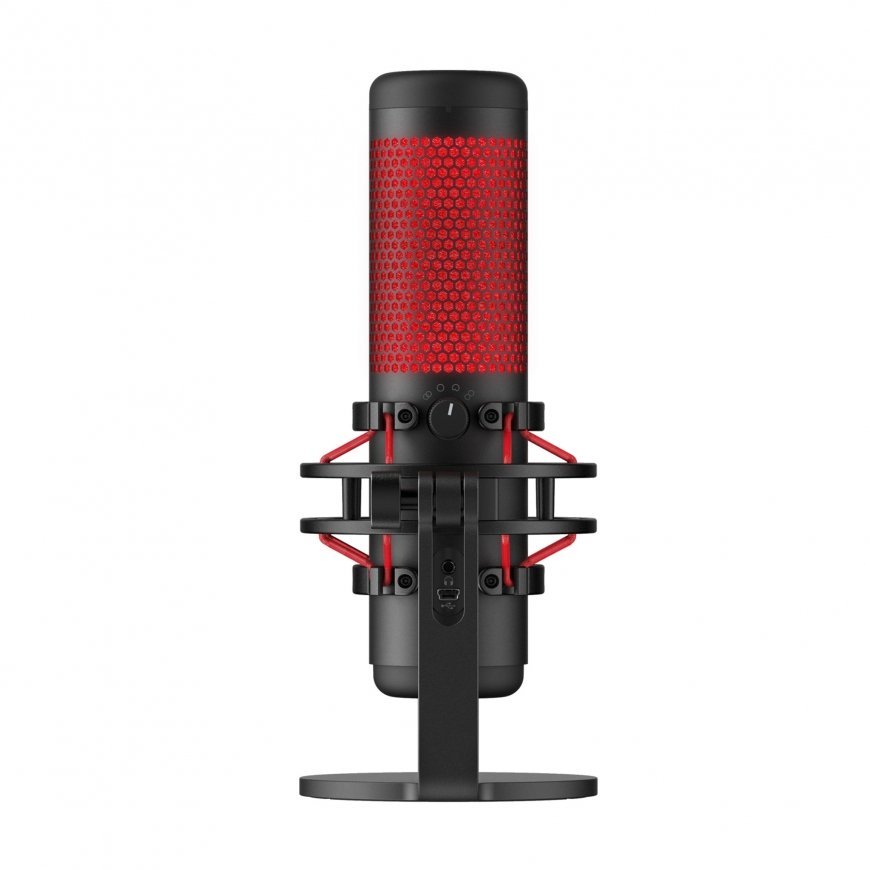 HyperX QuadCast Melns, Sarkans Galda mikrofons – 3