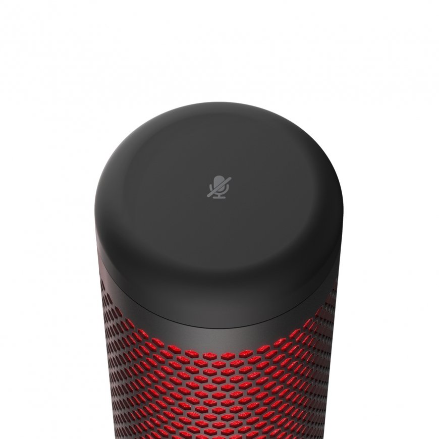 HyperX QuadCast Melns, Sarkans Galda mikrofons – 4