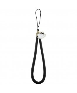 Zawieszka na telefon Hello Kitty Nylon Cord Kitty Head czarny
