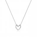 Troli Romantic steel necklace with heart Troli Romantic steel necklace with heart
