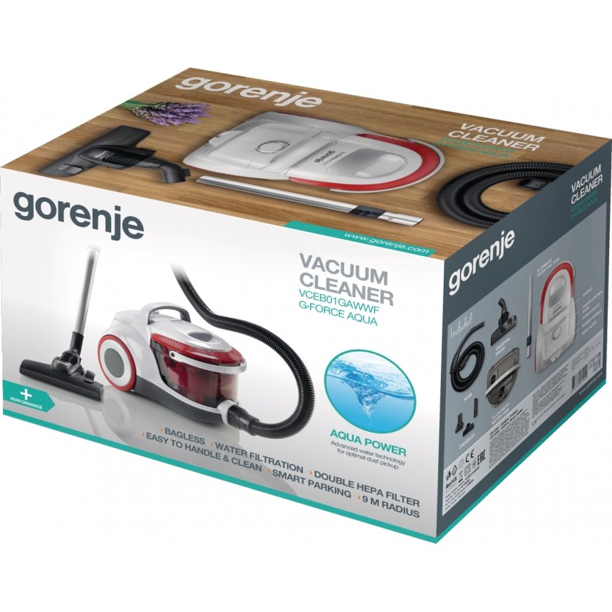 Gorenje VCEB01GAWWF 3 L Цилиндрический пылесос Cухой Без мешка – 5