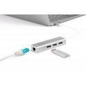 Digitus DA-70255 dokstacija USB 3.2 Gen 1 (3.1 Gen 1) Type-C Pelēks, Balts Digitus DA-70255 dokstacija USB 3.2 Gen 1 (3.1 Gen 1) Type-C Pelēks, Balts
